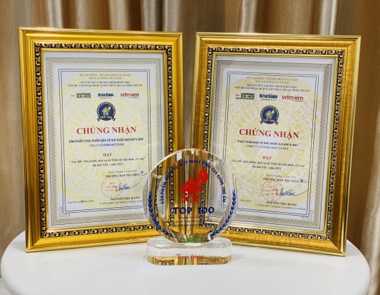 Nature’s Way Việt Nam vinh dự nhận giải thưởng “Top 100 - sản phẩm, dịch vụ tốt nhất cho gia đình, trẻ em” lần thứ 8