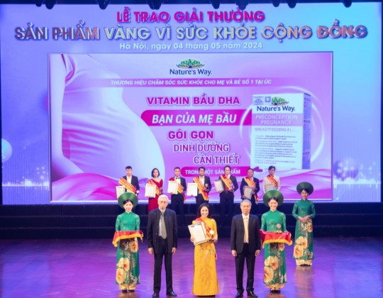 Nature’s Way xuất sắc giành giải thưởng "Sản phẩm vàng vì sức khỏe cộng đồng" năm 2024
