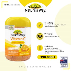 Nature's way Vitamin C Vita Gummies – Bổ sung vitamin C cho cơ thể