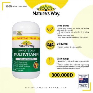 Nature’s Way Complete Daily Multivitamin - Bổ sung Vitamin và khoáng chất