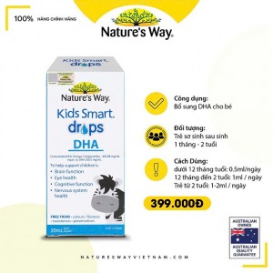 Nature's Way Kids Smart Drops DHA - Hỗ trợ phát triển não bộ, thị lực cho trẻ