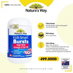 Nature's Way Omega-3 Fish Oil Trio - Hỗ trợ bổ sung Omega 3 cho bé