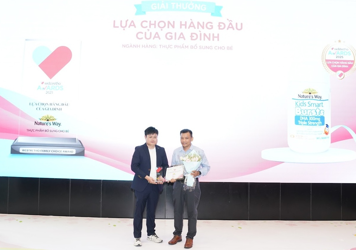 Hai sản phẩm DHA của Nature’s Way được vinh danh tại Webtretho Awards 2025