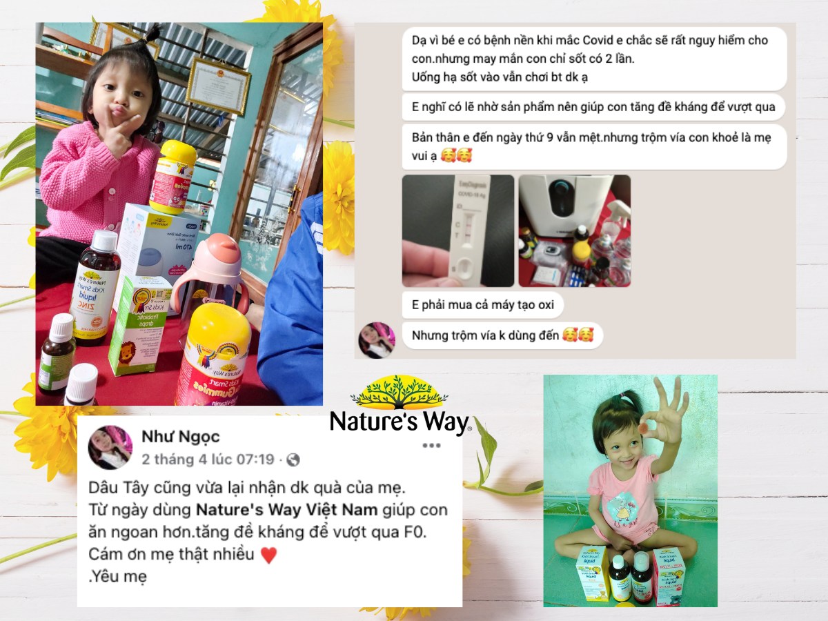 Feedback của mẹ khi chọn sản phẩm Nature's Way chính hãng và không chính hãng