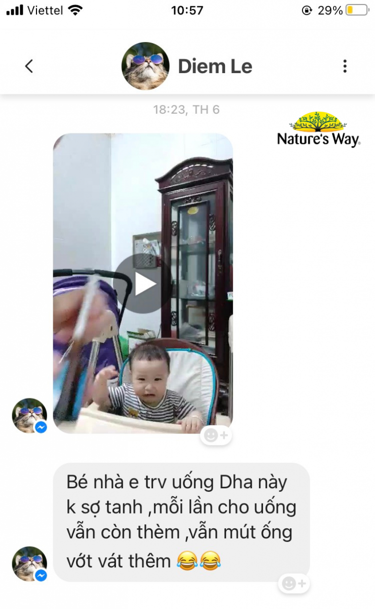 Feedback của mẹ khi chọn sản phẩm Nature's Way chính hãng và không chính hãng