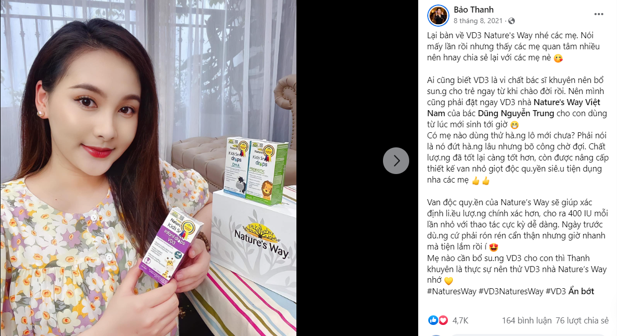 Feedback của mẹ khi chọn sản phẩm Nature's Way chính hãng và không chính hãng