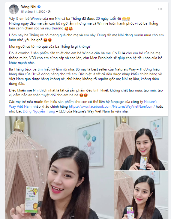 Feedback của mẹ khi chọn sản phẩm Nature's Way chính hãng và không chính hãng