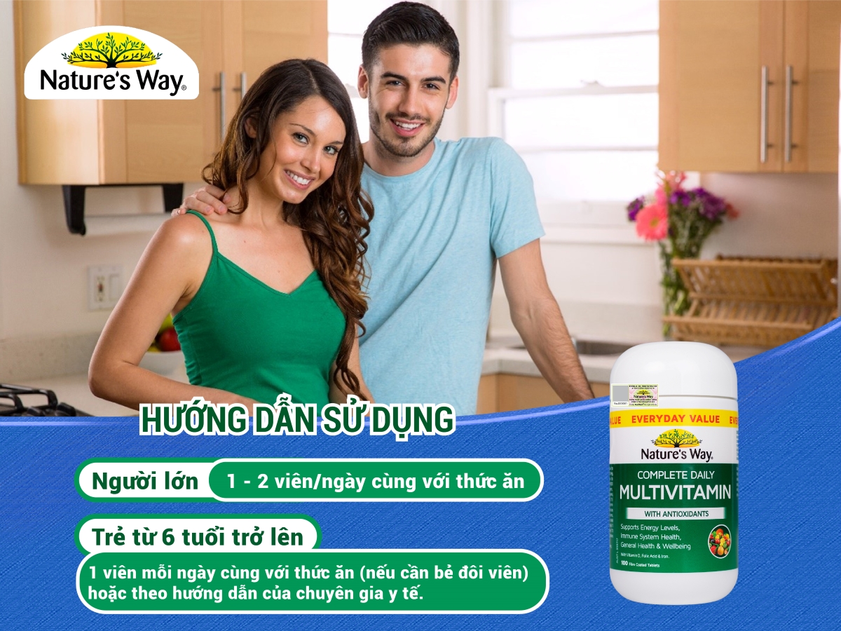 Nature’s Way Complete Daily Multivitamin - Bổ sung Vitamin và khoáng chất