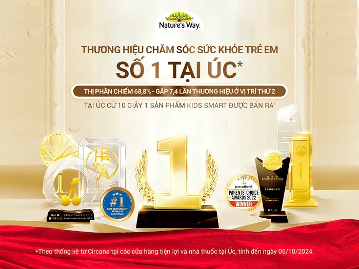 Nature's Way - Thương hiệu chăm sóc sức khỏe trẻ em số 1 tại Úc