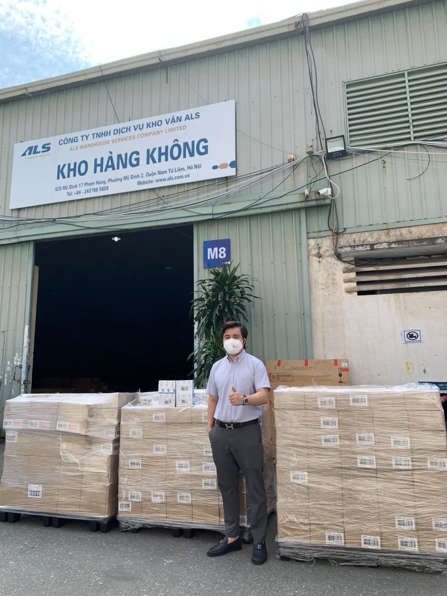 Sản phẩm được bảo quản tại kho hàng không